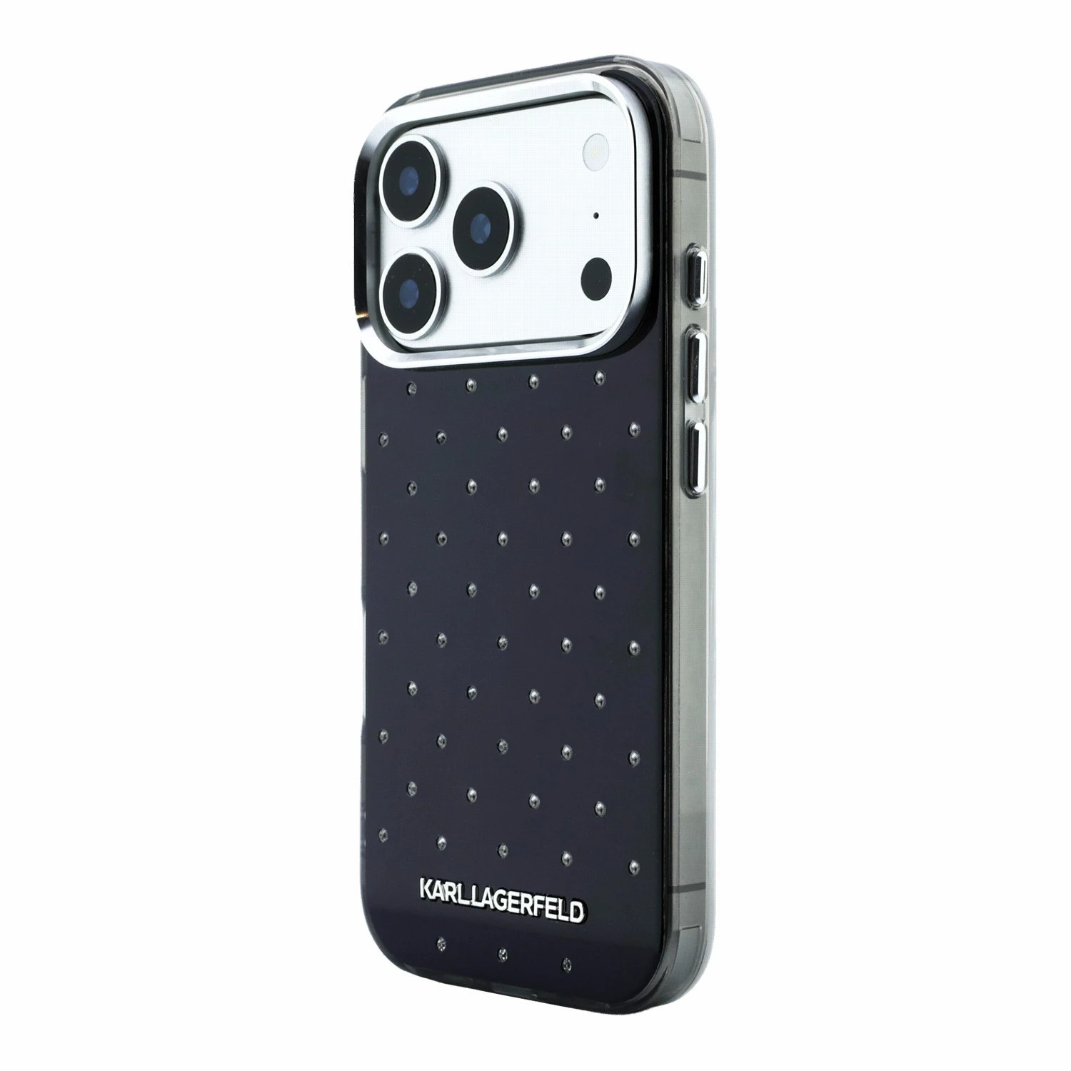 Karl Lagerfeld IML Rhinestones Allover Magsafe Zadní Kryt pro iPhone 18 Pro Black