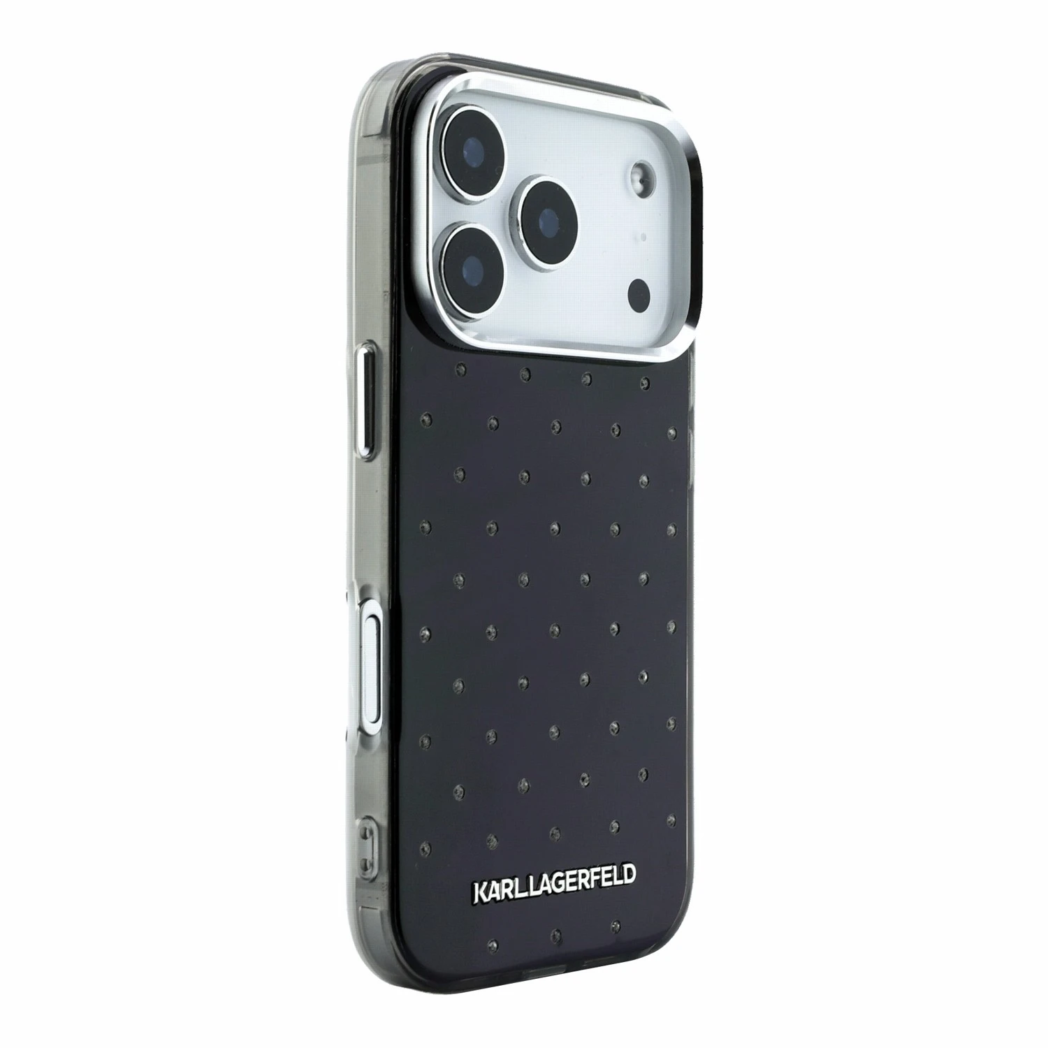 Karl Lagerfeld IML Rhinestones Allover Magsafe Zadní Kryt pro iPhone 18 Pro Black