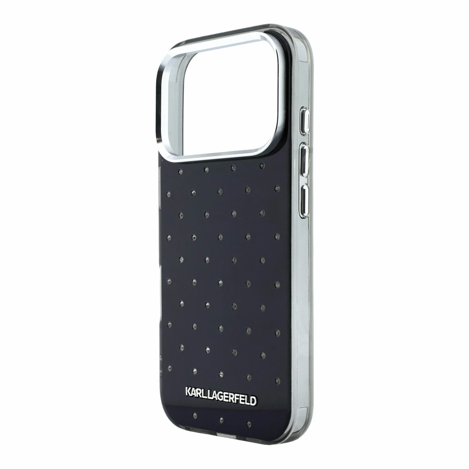 Karl Lagerfeld IML Rhinestones Allover Magsafe Zadní Kryt pro iPhone 18 Pro Black