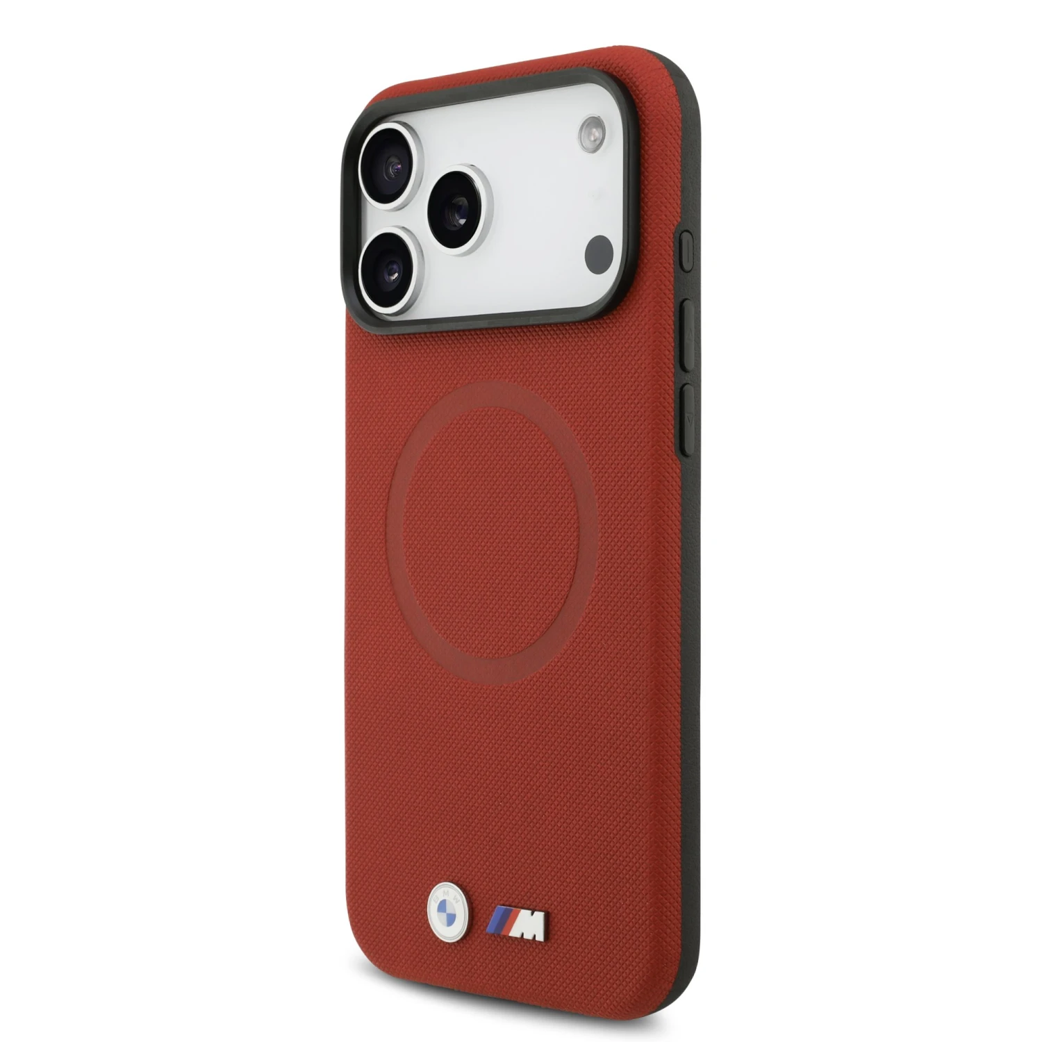 BMW M FW Metal Logo MagSafe Zadní Kryt pro iPhone 17 Pro Max Red