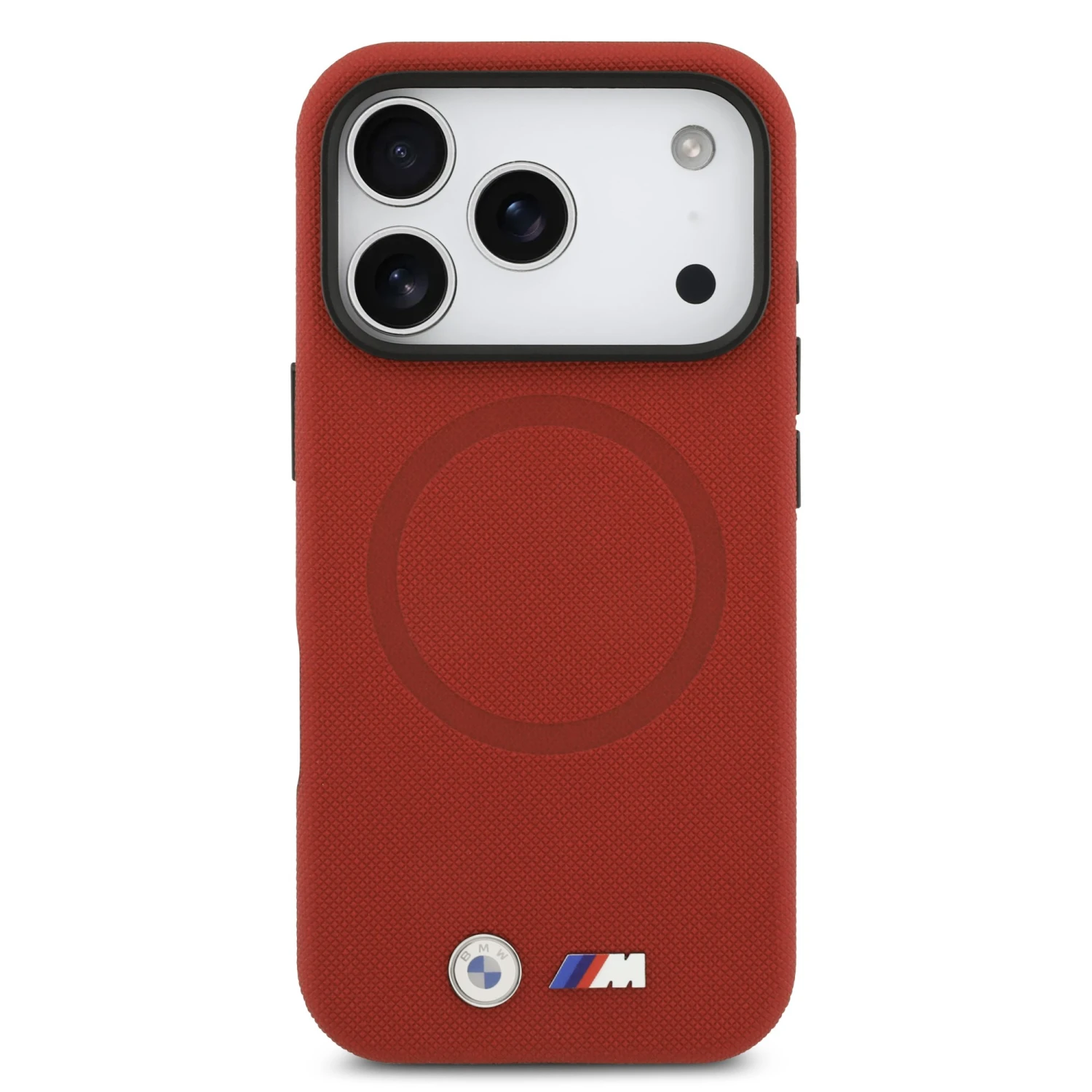 BMW M FW Metal Logo MagSafe Zadní Kryt pro iPhone 17 Pro Red