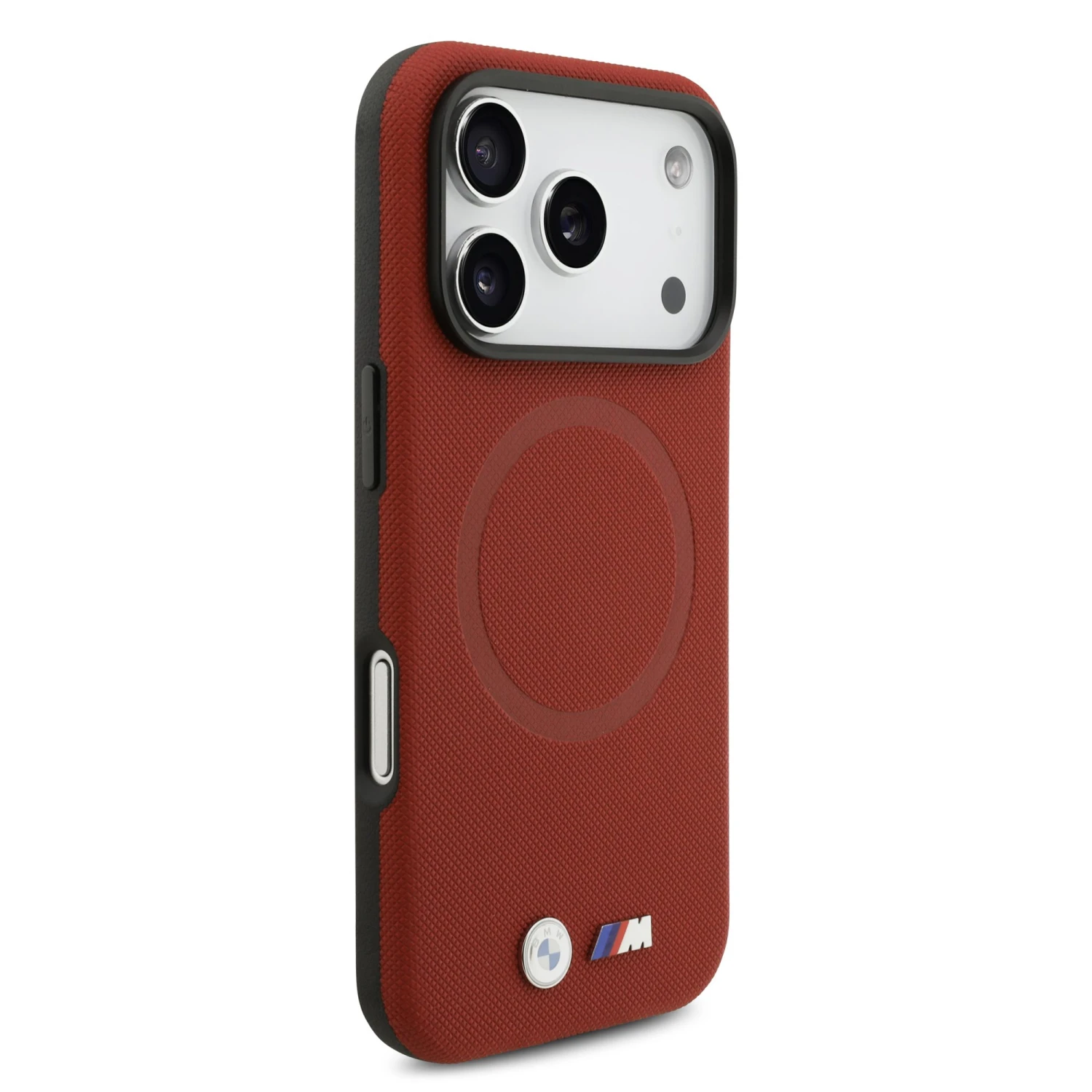 BMW M FW Metal Logo MagSafe Zadní Kryt pro iPhone 17 Pro Red