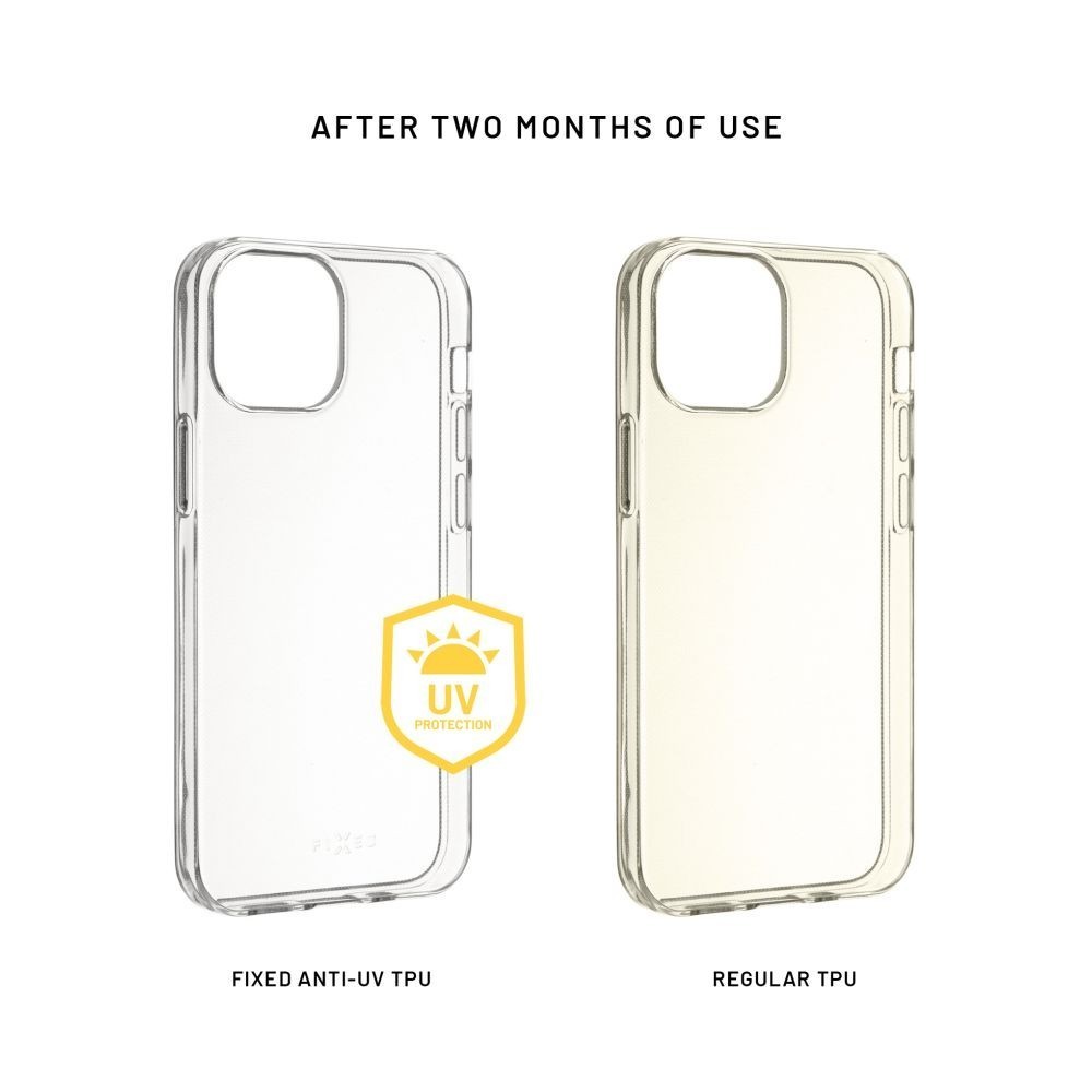 Zadní TPU gelový kryt FIXED Story AntiUV pro Xiaomi Redmi Note 17 5G, čirá