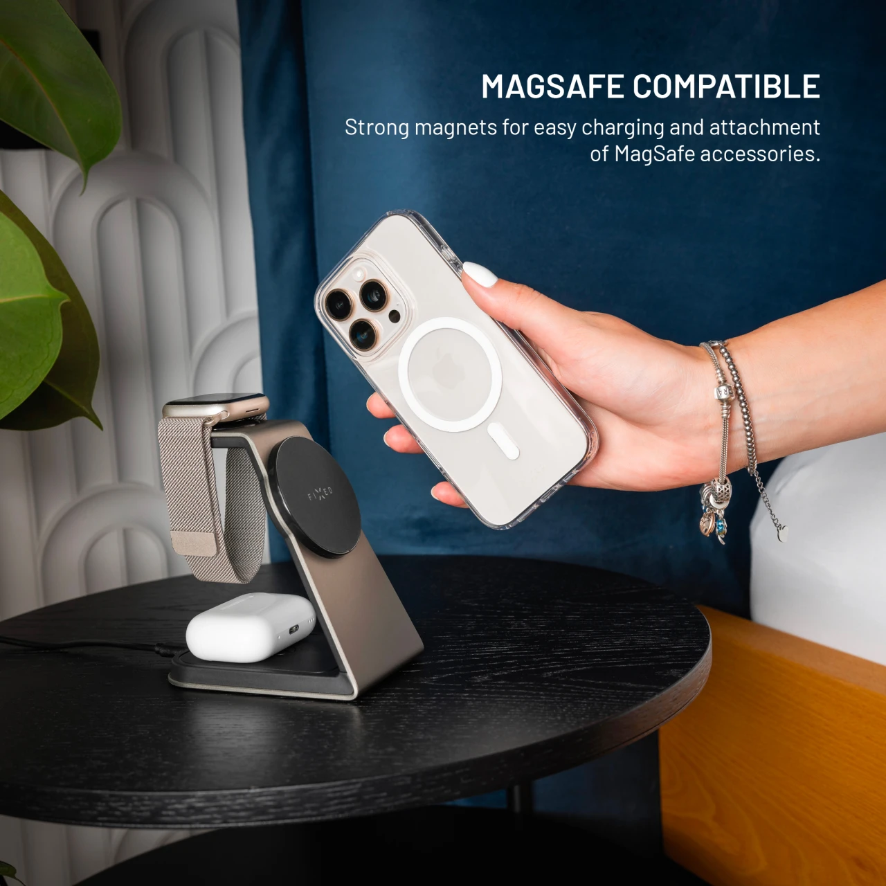 Zadní kryt FIXED MagPure s podporou Magsafe pro Xiaomi Redmi Note 17 5G, čirý