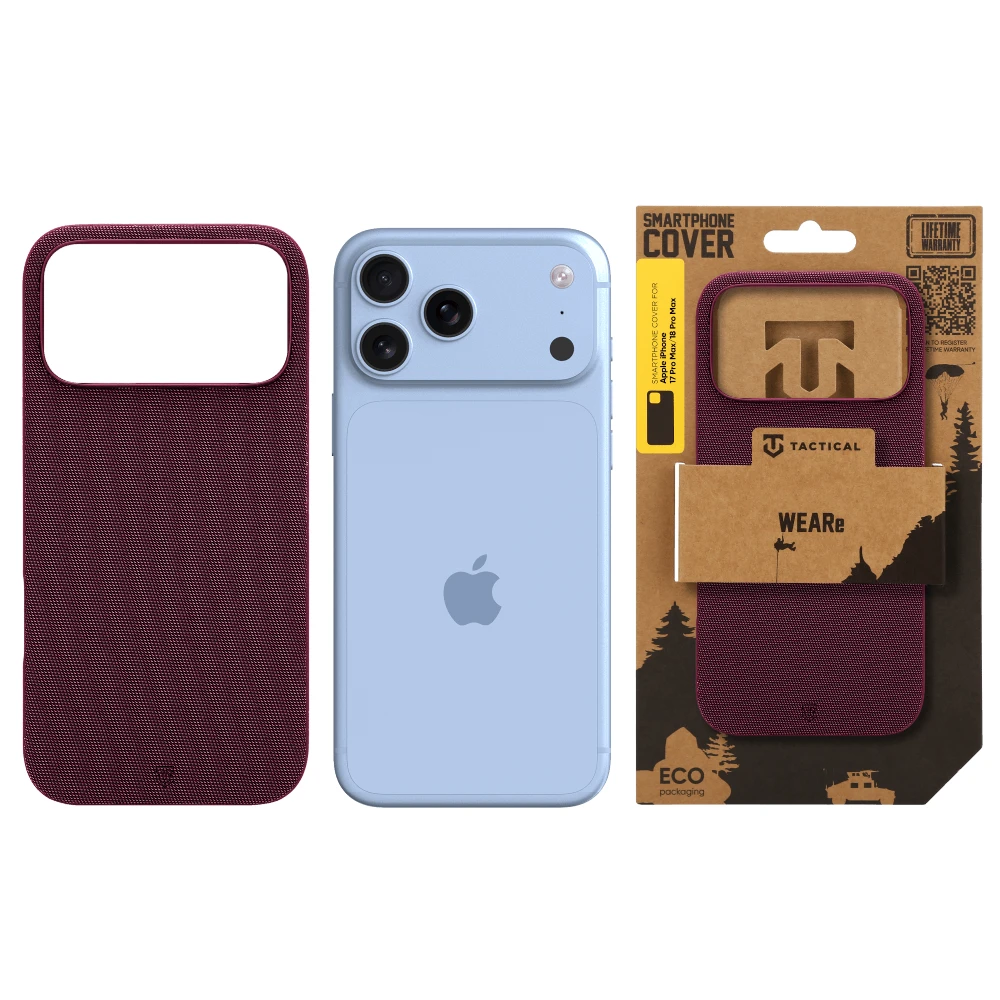 Tactical MagForce WEARe Kryt pro Apple iPhone 17 Pro Max/18 Pro Max Burgundy