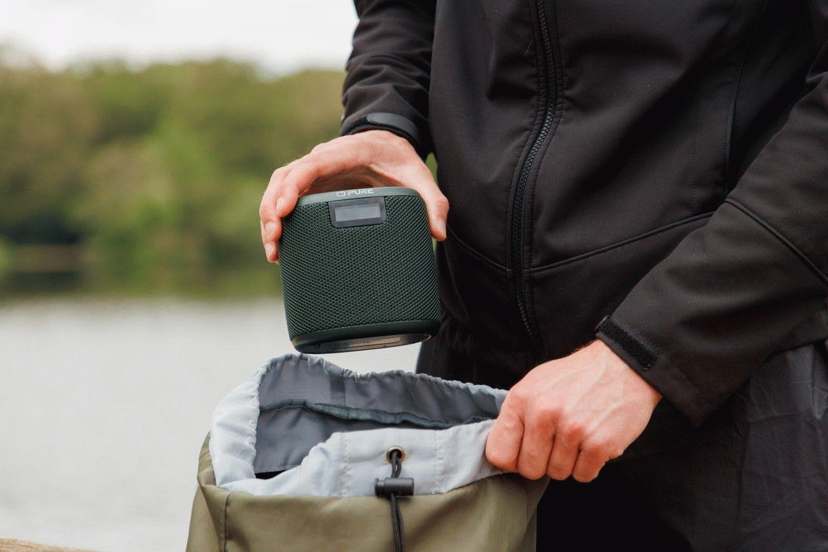 Bluetooth reproduktor Pure Woodland Mini, DAB+, FM, černá