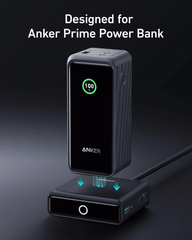 Nabíječka do sítě Anker 100W 2xUSB-C, 1xUSB, 1xkonektor pro Prime powerbanku, černá