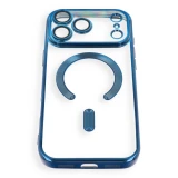 Case for iPhone 17 Pro / 18 Pro Electro Mag Cover compatible with MagSafe navy blue