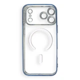 Case for iPhone 17 Pro / 18 Pro Electro Mag Cover compatible with MagSafe navy blue