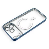 Case for iPhone 17 Pro / 18 Pro Electro Mag Cover compatible with MagSafe navy blue