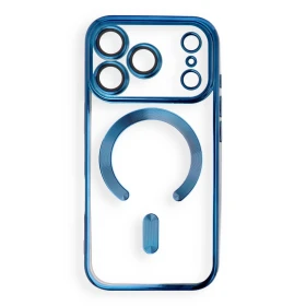 Case for iPhone 17 Pro / 18 Pro Electro Mag Cover compatible with MagSafe navy blue