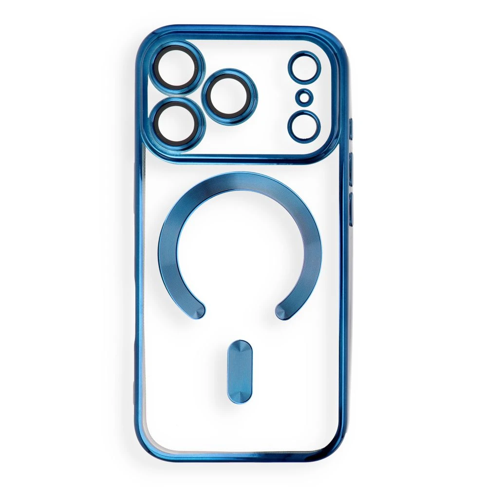 Case for iPhone 17 Pro / 18 Pro Electro Mag Cover compatible with MagSafe navy blue