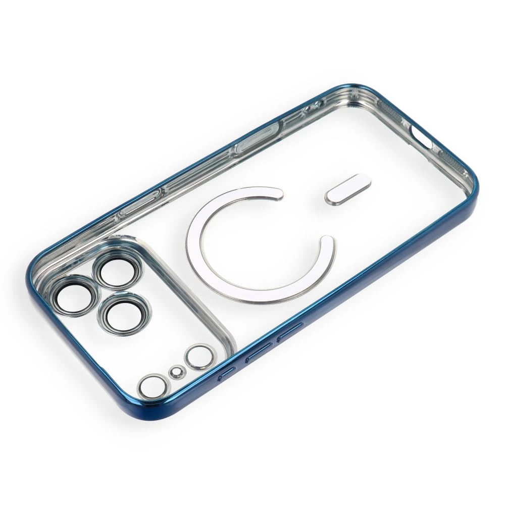 Case for iPhone 17 Pro / 18 Pro Electro Mag Cover compatible with MagSafe navy blue