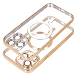 Case for iPhone 17 Pro Max / 18 Pro Max Electro Mag Cover compatible with MagSafe gold