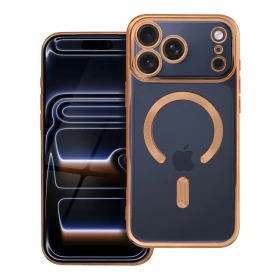 Case for iPhone 17 Pro Max / 18 Pro Max Electro Mag Cover compatible with MagSafe gold