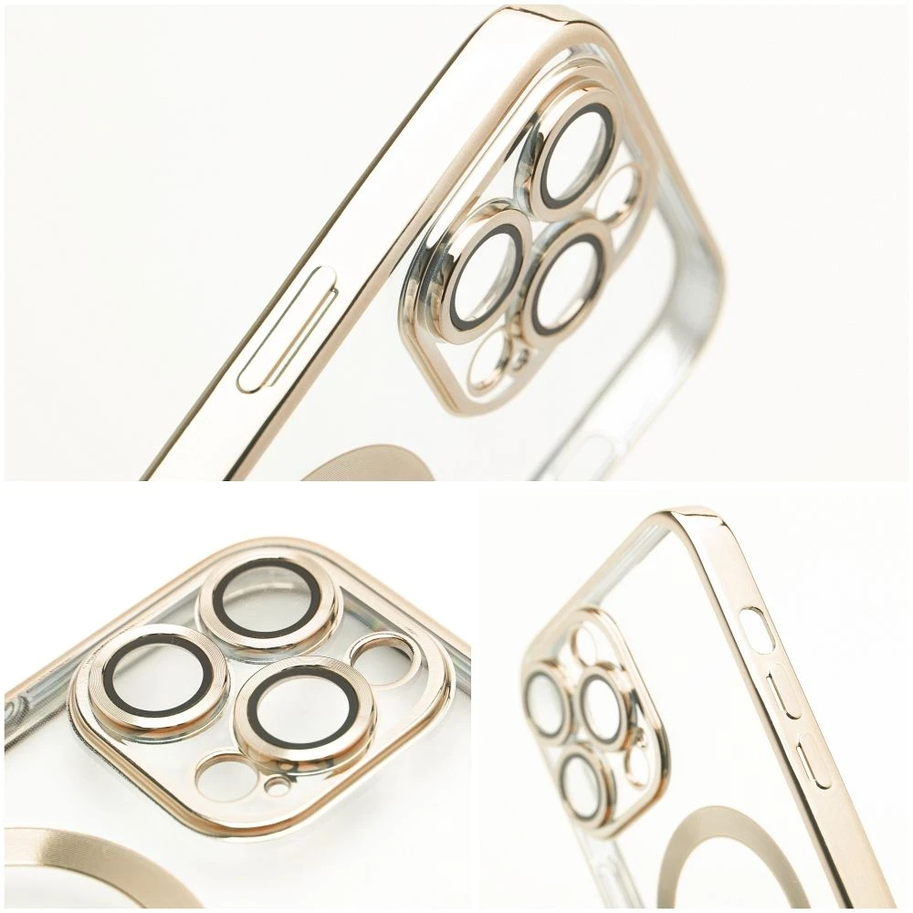 Case for iPhone 17 Pro Max / 18 Pro Max Electro Mag Cover compatible with MagSafe gold
