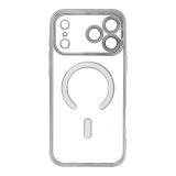 Case for iPhone 17 Pro / 18 Pro Electro Mag Cover compatible with MagSafe silver