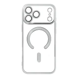 Case for iPhone 17 Pro / 18 Pro Electro Mag Cover compatible with MagSafe silver