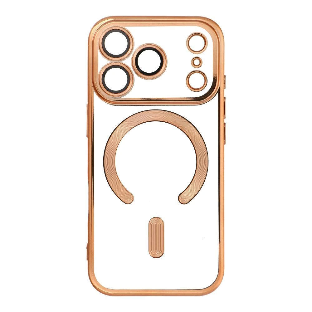 Case for iPhone 17 Pro / 18 Pro Electro Mag Cover compatible with MagSafe gold