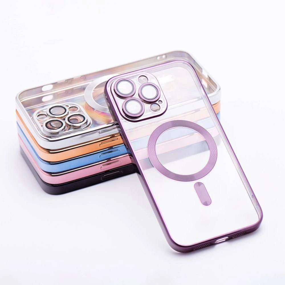 Case for iPhone 17 Pro / 18 Pro Electro Mag Cover compatible with MagSafe sky blue