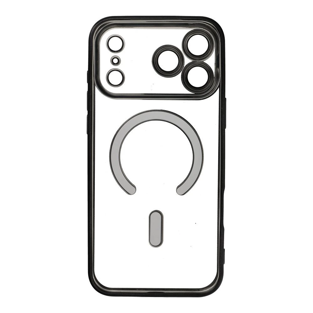 Case for iPhone 17 Pro Max / 18 Pro Max Electro Mag Cover compatible with MagSafe black