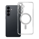 Case for Samsung S26 PLUS Electro Mag Cover compatible with MagSafe silver