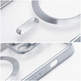 Case for Samsung S26 PLUS Electro Mag Cover compatible with MagSafe silver