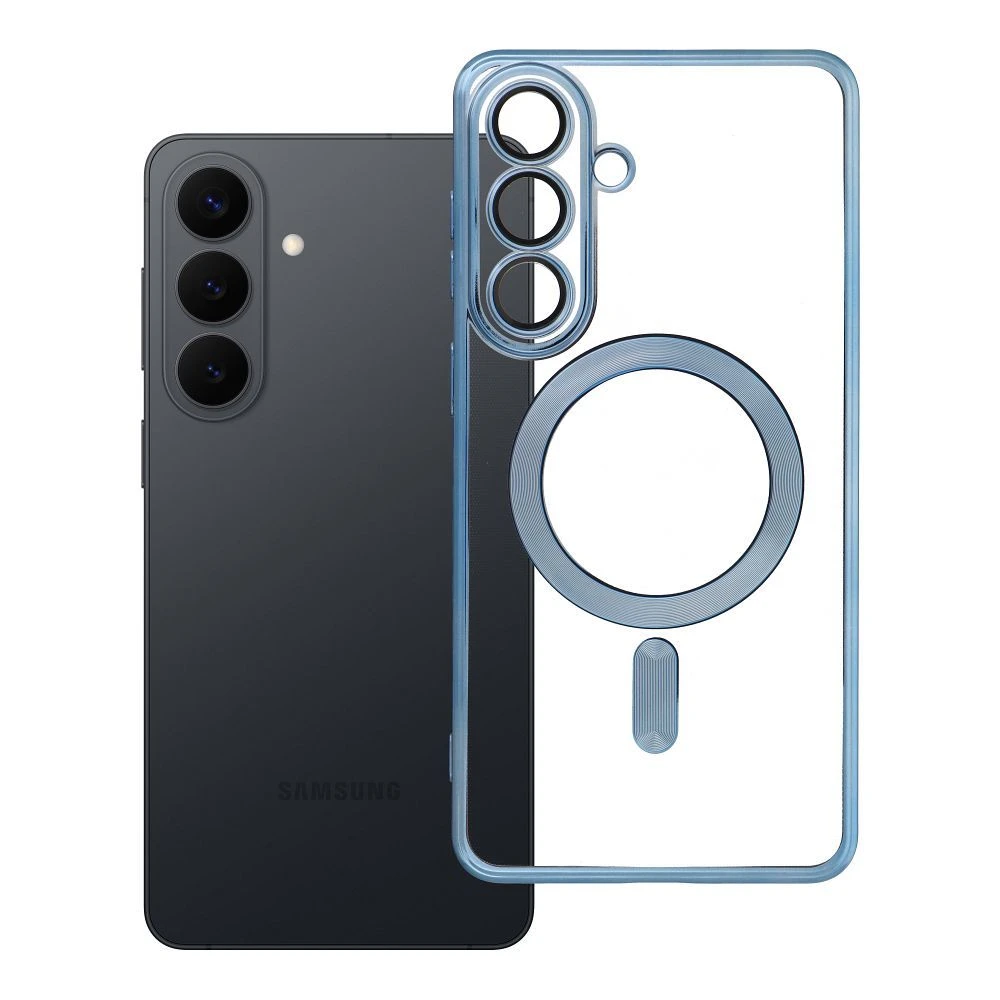Case for Samsung S26 PLUS Electro Mag Cover compatible with MagSafe blue