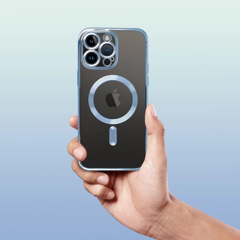 Case for Samsung S26 PLUS Electro Mag Cover compatible with MagSafe blue