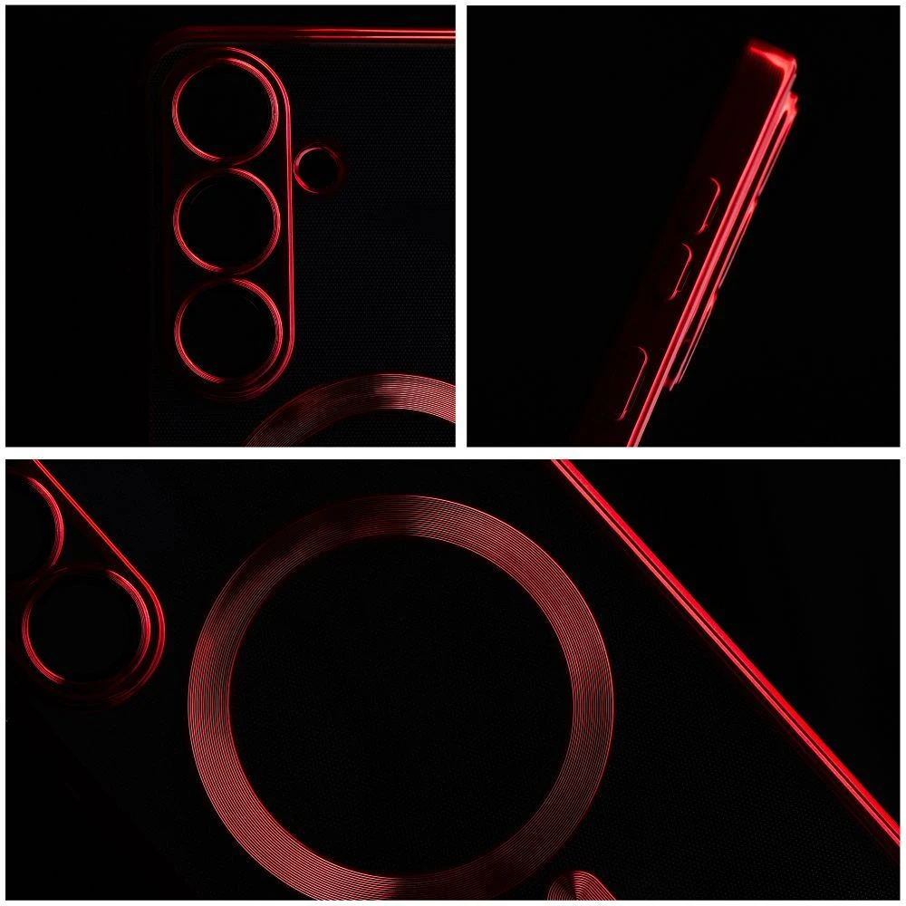 Case for Samsung S26 PLUS Electro Mag Cover compatible with MagSafe red