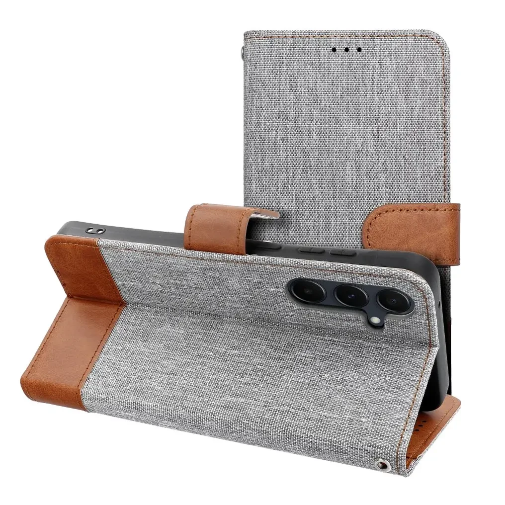 Flipové pouzdro JEANS BOOK pro Xiaomi Redmi Note 17 Pro, šedá