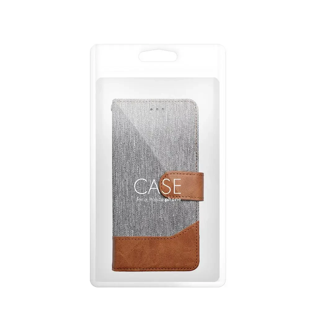 Flipové pouzdro JEANS BOOK pro Xiaomi Redmi Note 17 Pro, šedá