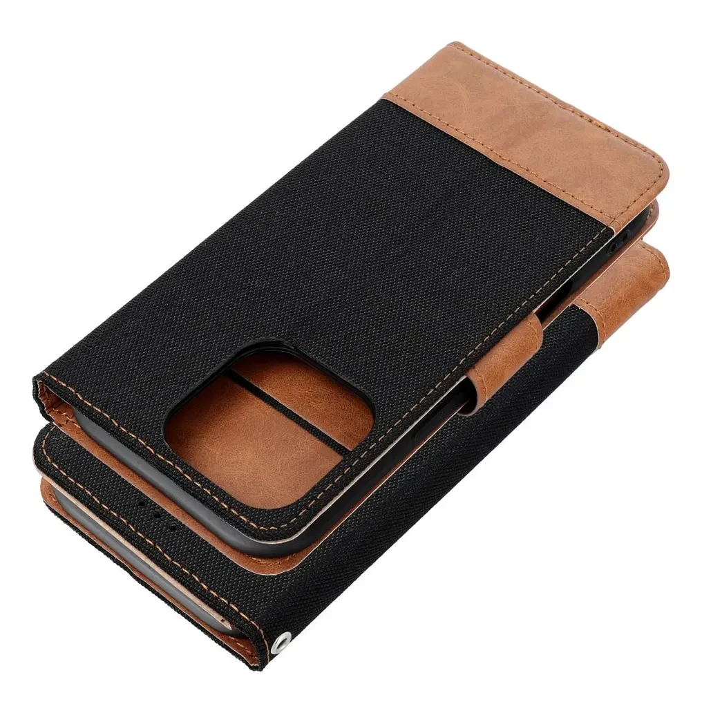 Flipové pouzdro JEANS BOOK pro Xiaomi Redmi Note 17 Pro 5G, černá
