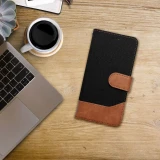 Flipové pouzdro JEANS BOOK pro Xiaomi Redmi Note 17 4G / 5G, černá