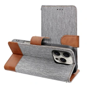 Flip case for iPhone 17 PRO MAX / 18 PRO MAX Jeans Book gray