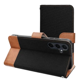 Flip case for Samsung S25 Edge Jeans Book black