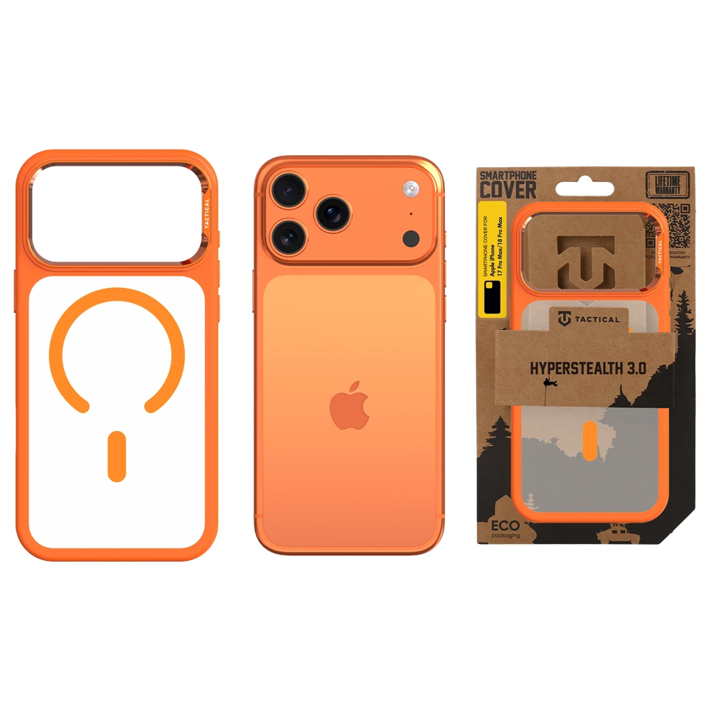 Tactical MagForce Hyperstealth 3.0 Kryt pro Apple iPhone 17 Pro Max/18 Pro Max Agent Orange