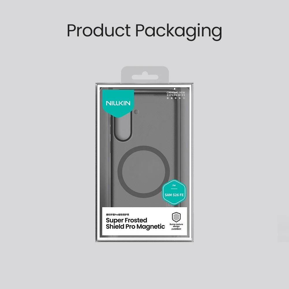Nillkin Super Frosted Pro Magnetic Zadní Kryt pro Samsung Galaxy S26 FE Transparent Black