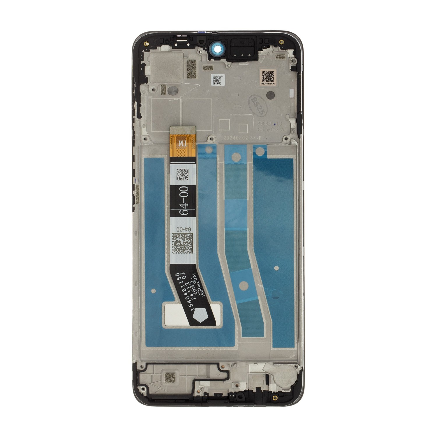 LCD display + dotyková deska + přední kryt pro Motorola Moto G55, black
