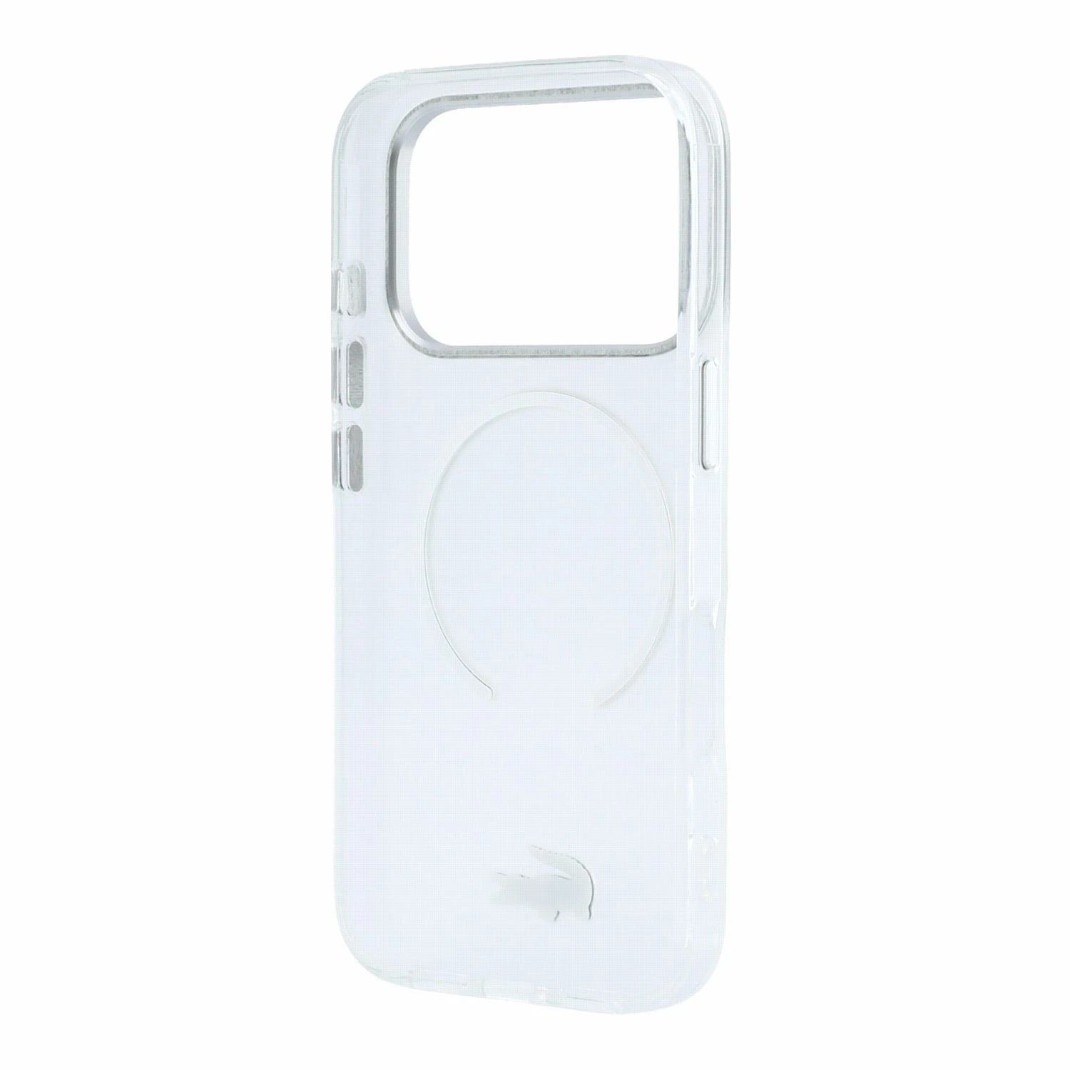 Lacoste IML Frosted Petit Pique Metal Logo MagSafe Zadní Kryt pro iPhone 18 Pro Max Transparent