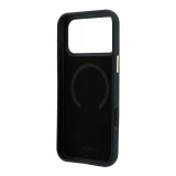 Lacoste PU Leather Champs Elysees Gold Logo MagSafe Zadní Kryt pro iPhone 18 Pro Black