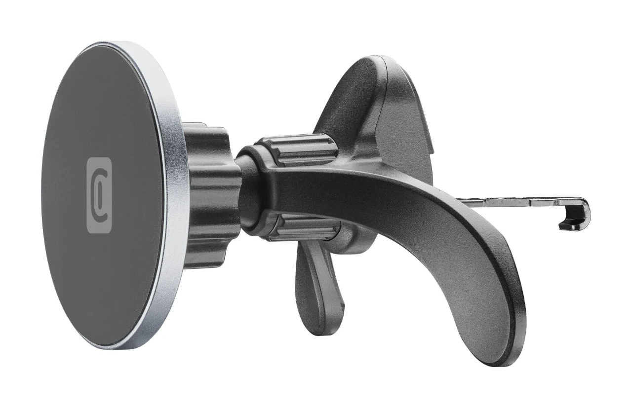Magnetický držák Cellularline Touch Mag Air Vents s uchycením do mřížky ventilace a podporou MagSafe, černá