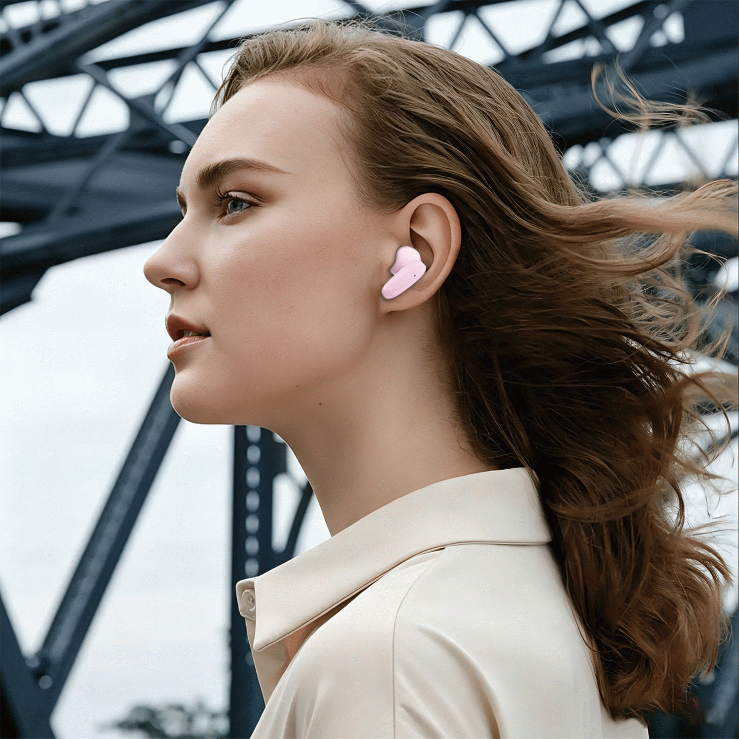 BLUETOOTH TWS SLUCHÁTKA SWISSTEN SONIC, RŮŽOVÁ