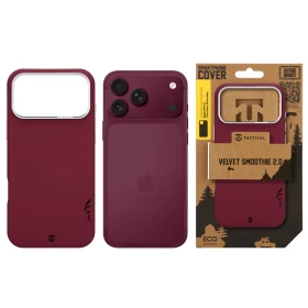 Tactical MagForce Velvet Smoothie 2.0 Kryt pro Apple iPhone 17 Pro Max/18 Pro Max Burgundy