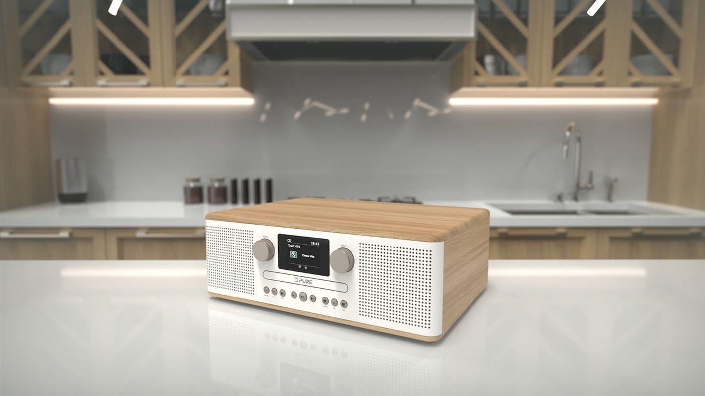 Pure Classic C-D6 CD přehrávač, DAB+, FM bílá