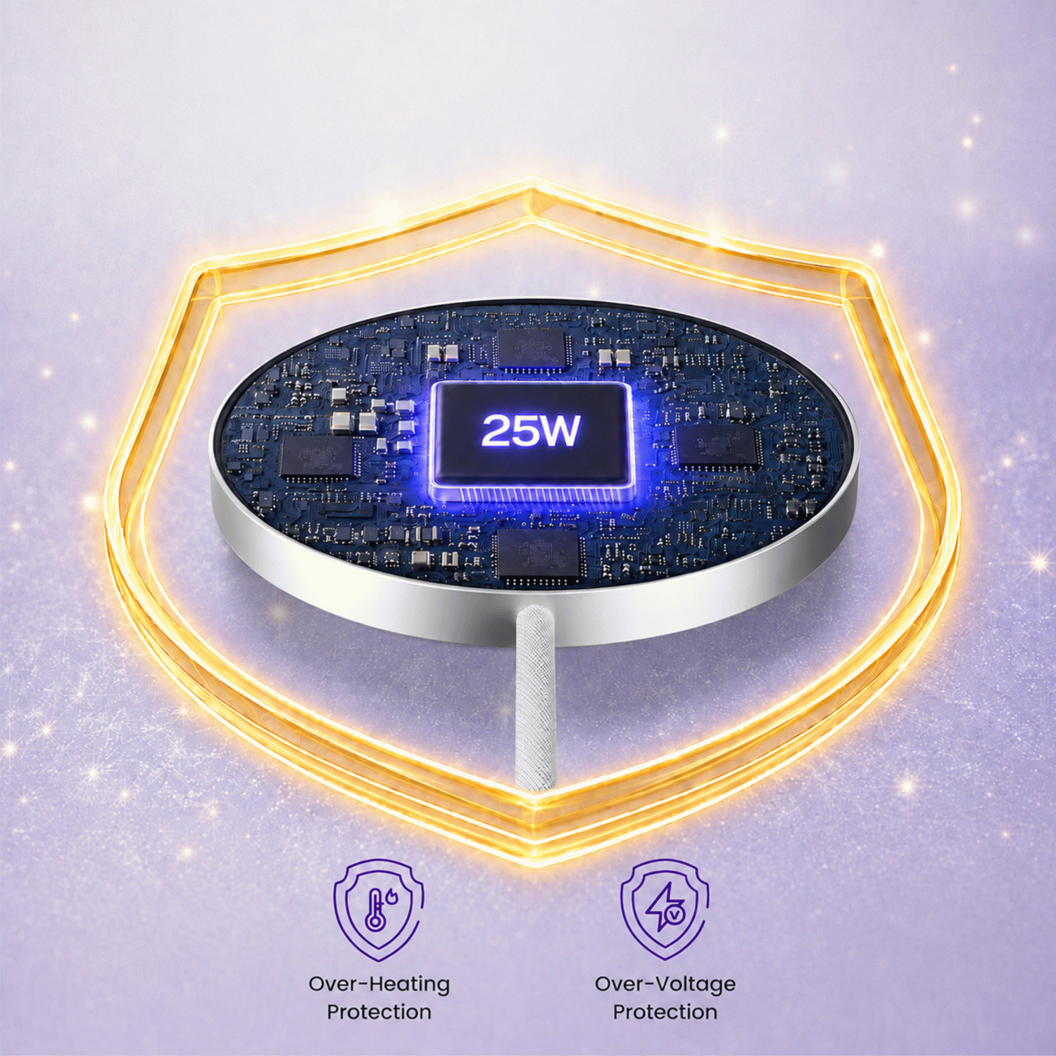 SWISSTEN MagPuck PRO Qi2.2 25W 1.2 M, kompatibilní s MagSafe
