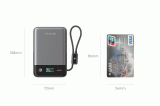 SWISSTEN SEMI-SOLID 10000 mAh, 45W S INTEGROVANÝM KABELEM USB-C, Qi2.2, 25W, kompatibilní s MagSafe
