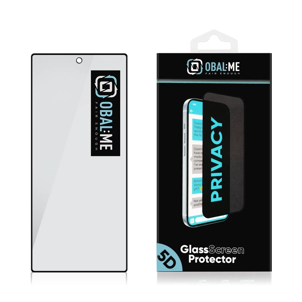 OBAL:ME Privacy 5D Tvrzené Sklo pro Samsung Galaxy Z Fold 8 Ultra Black