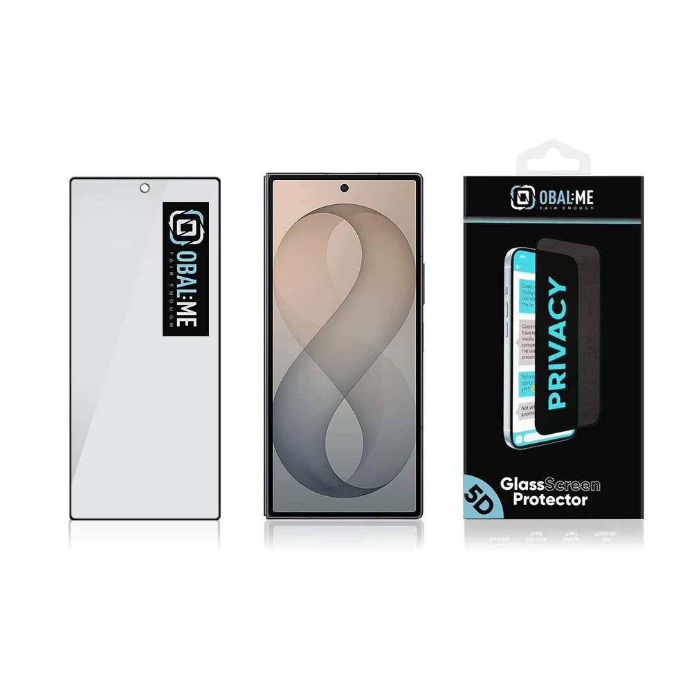 OBAL:ME Privacy 5D Tvrzené Sklo pro Samsung Galaxy Z Fold 8 Ultra Black