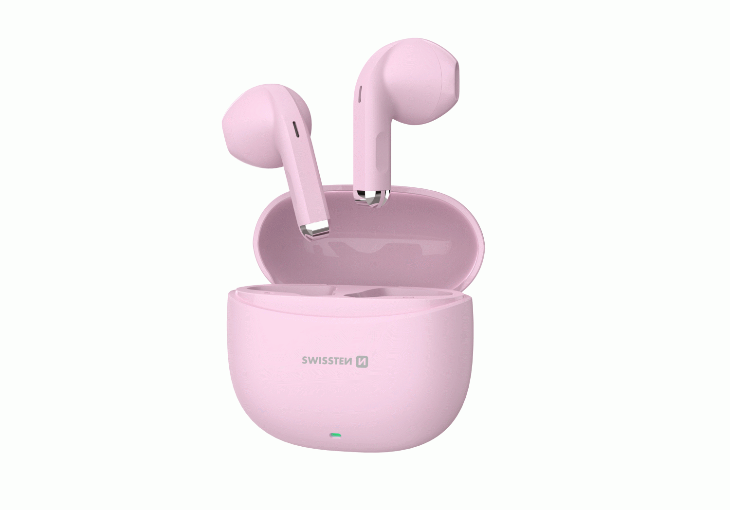 BLUETOOTH TWS SLUCHÁTKA SWISSTEN Mini TUNE, RŮŽOVÁ